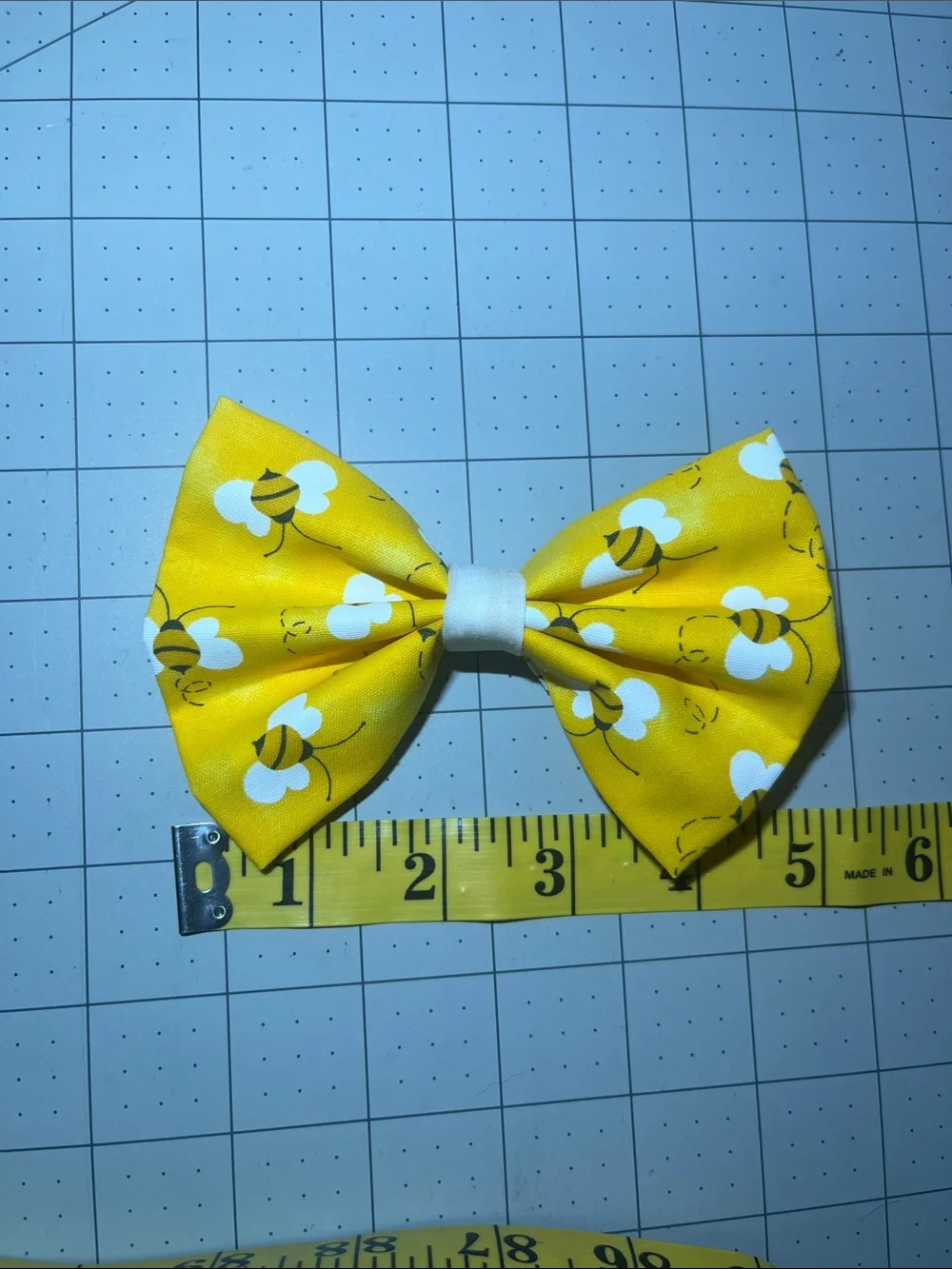 Sunny Bee Print Hair Bow Clip for Kids